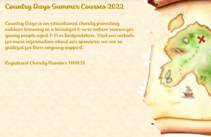 Country Days Summer Courses