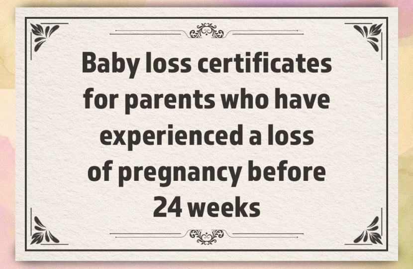 baby loss certificate graphic