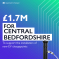 Graphic showing £1.7, to Central Beds for EV Chargepoints