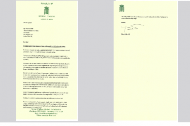 Richard's letter to Treasury on renewable fuel duties